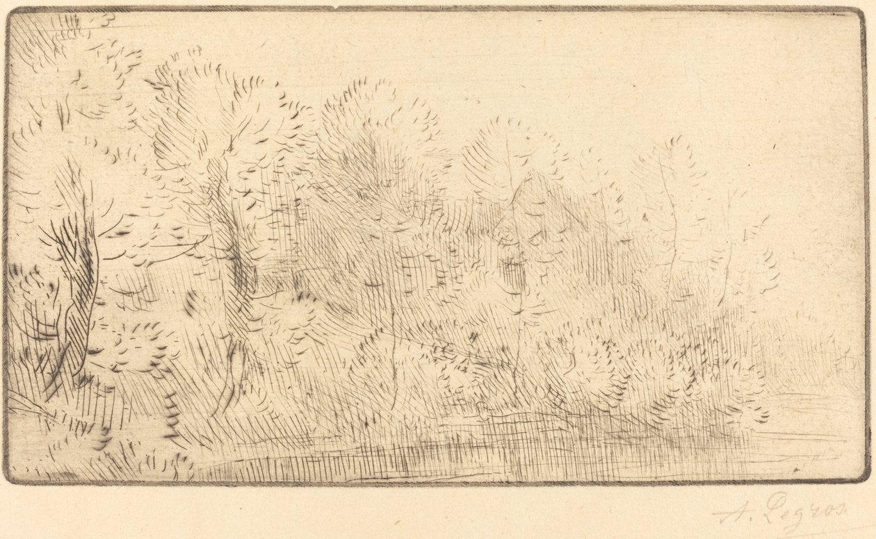 Langs floden (Sur la riviere) af Alphonse Legros