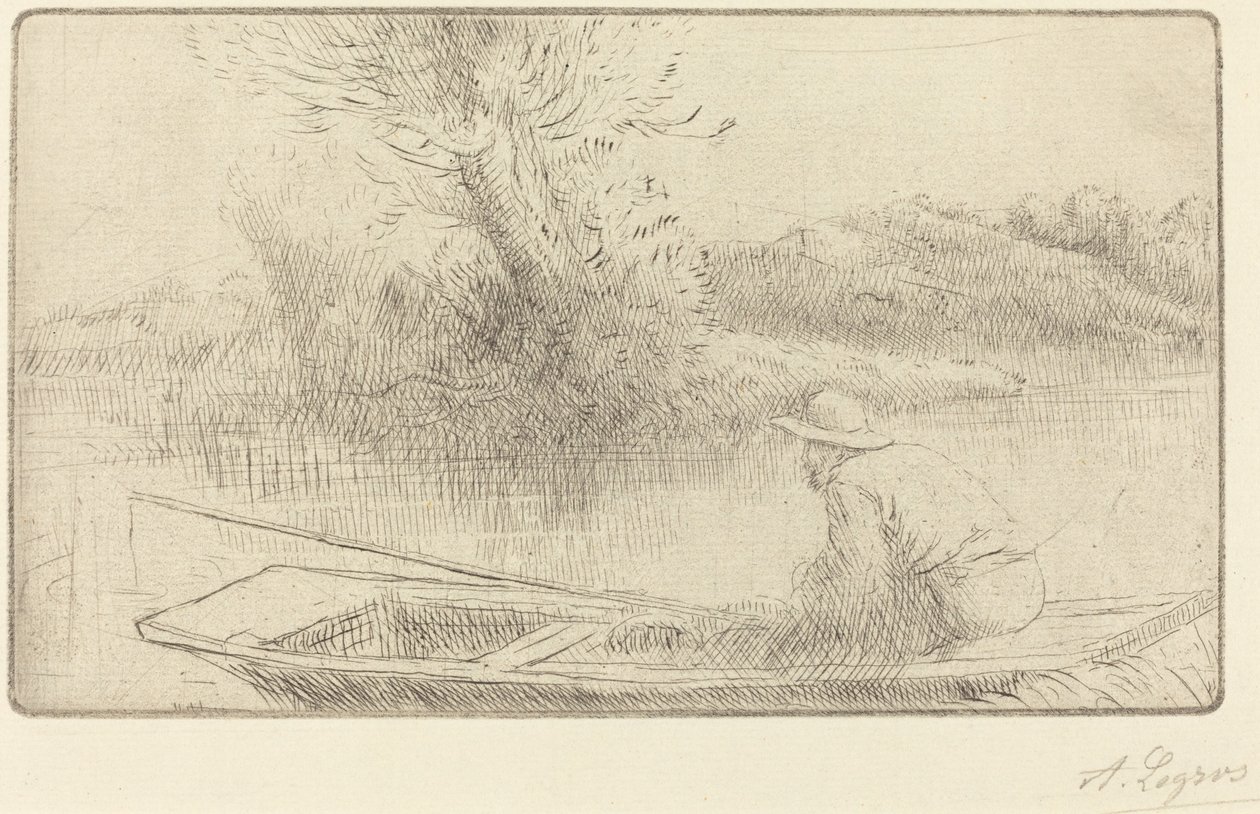 Langs Themsen af Alphonse Legros