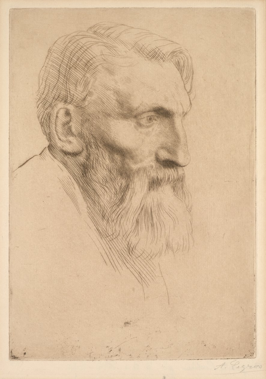 Auguste Rodin, 1881. af Alphonse Legros