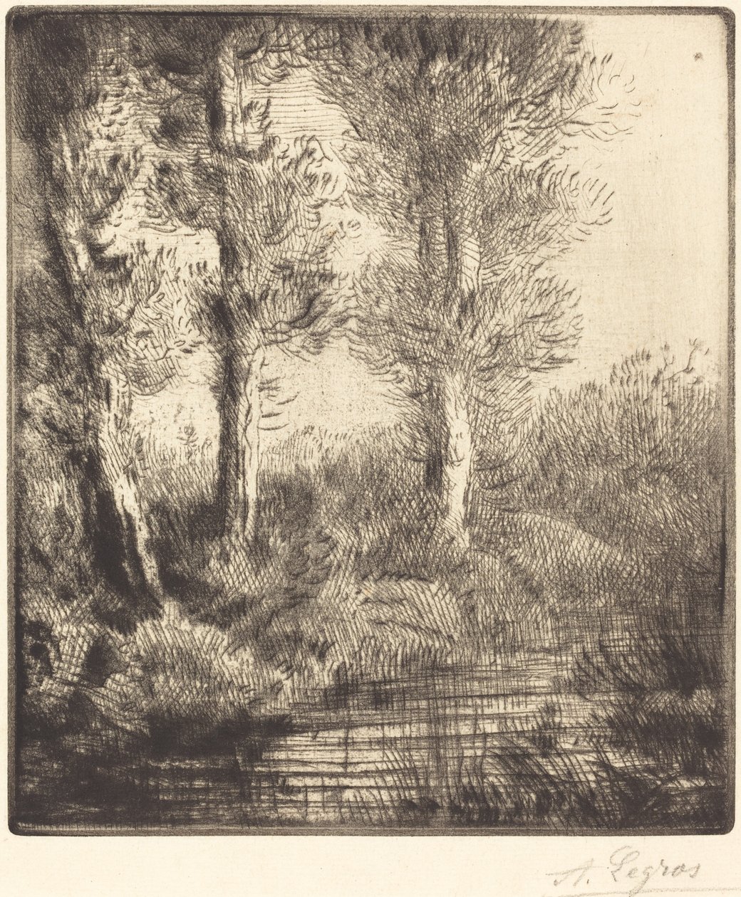 Bredder af Saint-Pre Rive du Saint-Pre. af Alphonse Legros