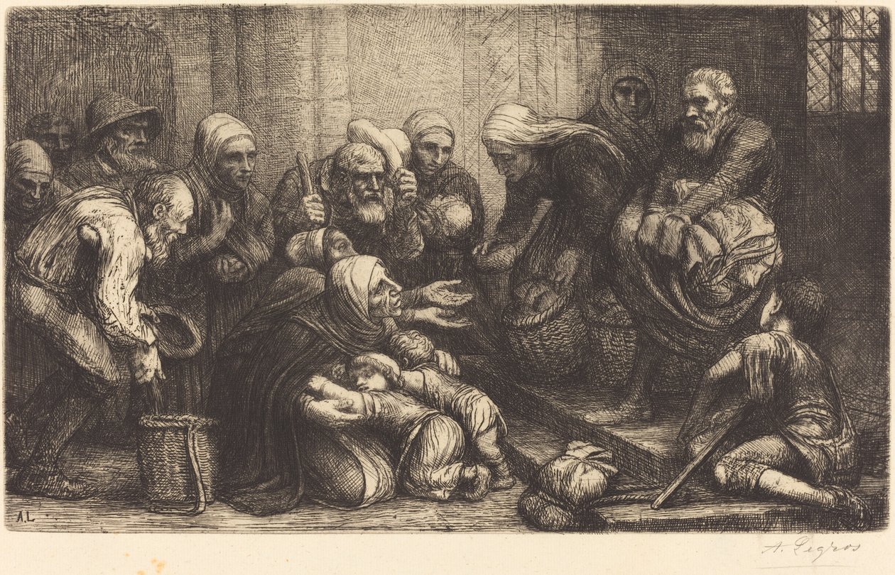 Tiggere fra Bruxelles Tiggere fra Brugge. af Alphonse Legros