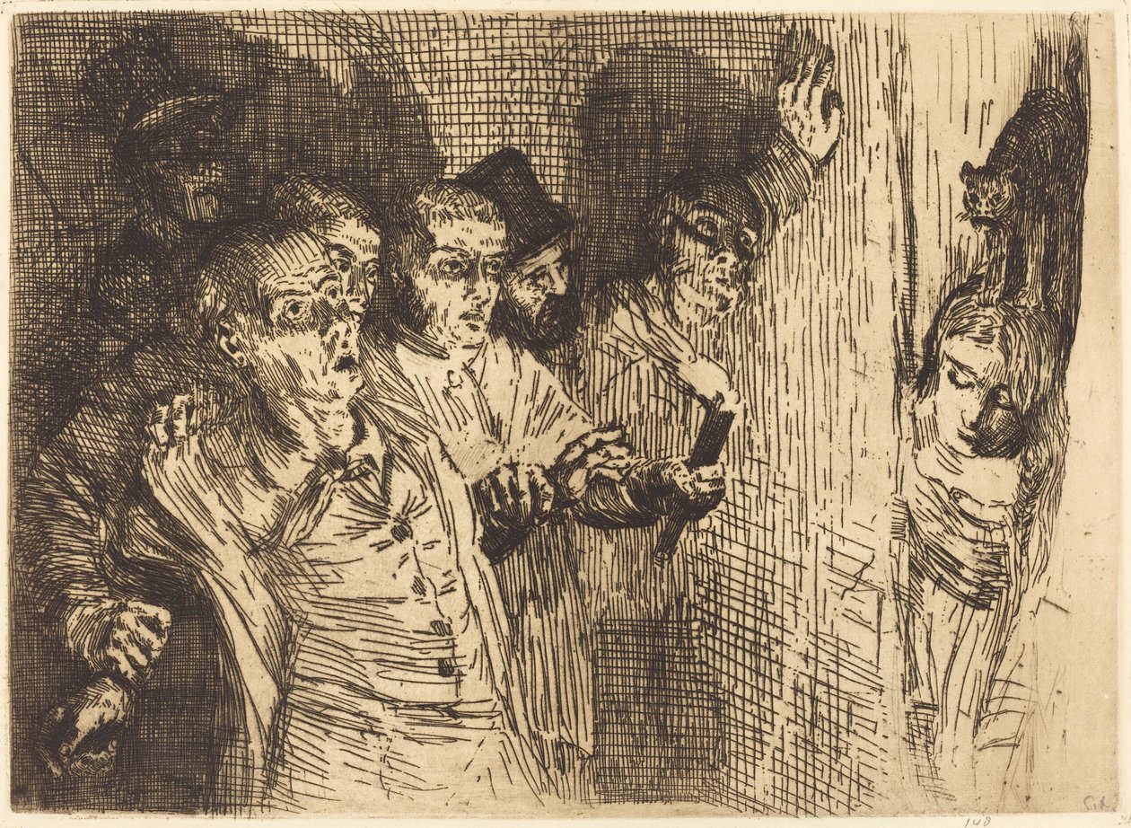 Sort kat af Alphonse Legros