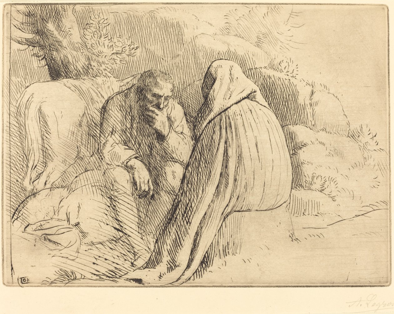 Bøhmisk lejr af Alphonse Legros
