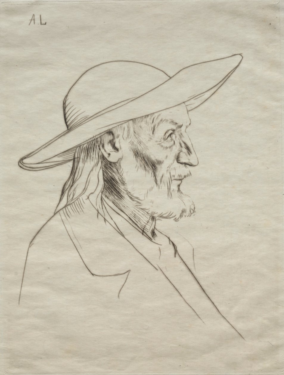 Bretonsk bonde. af Alphonse Legros
