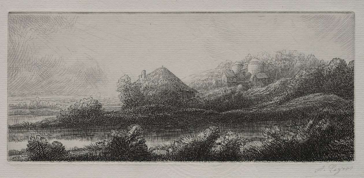 Hytte i Marsken. af Alphonse Legros