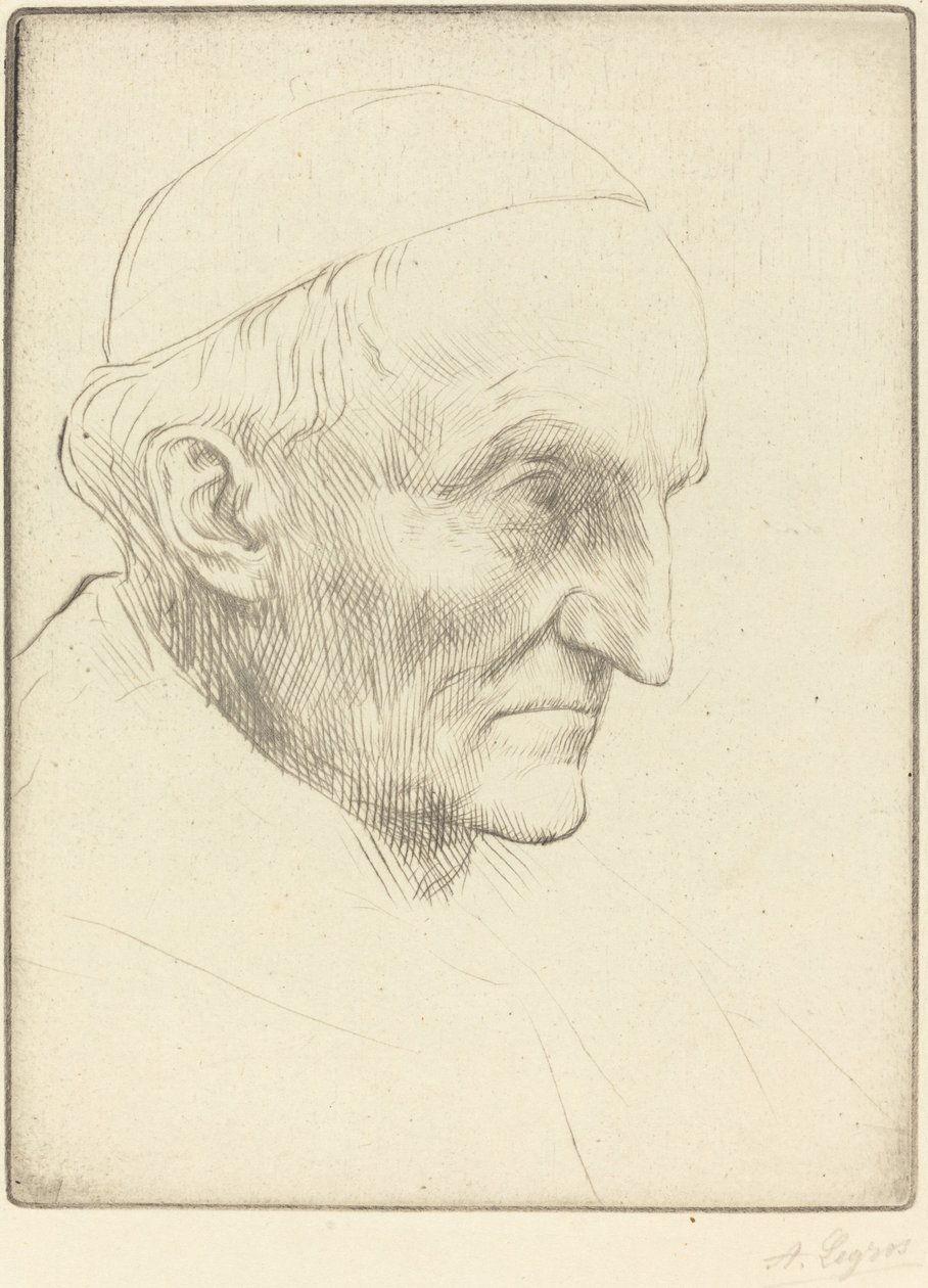 Kardinal Manning, 3. plade. af Alphonse Legros