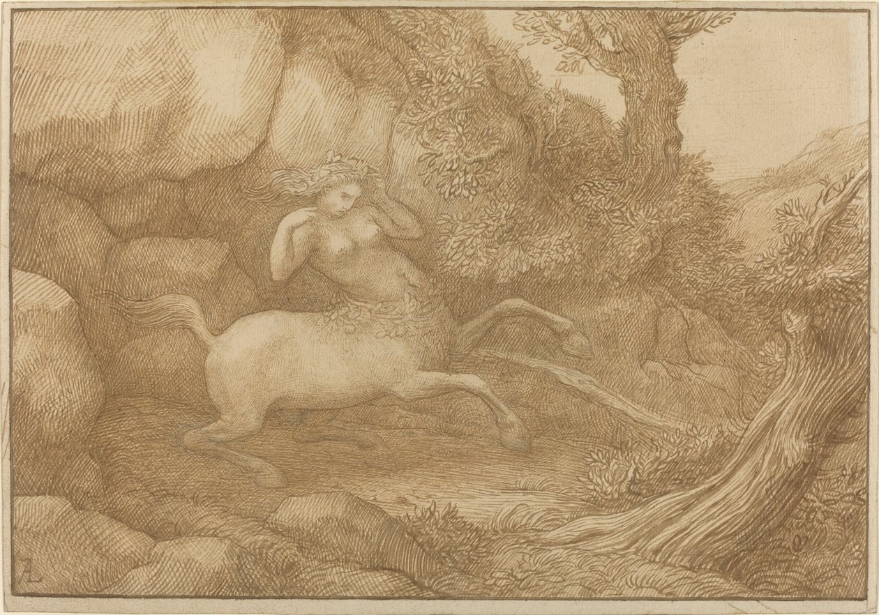 Kentaur kvinde. af Alphonse Legros