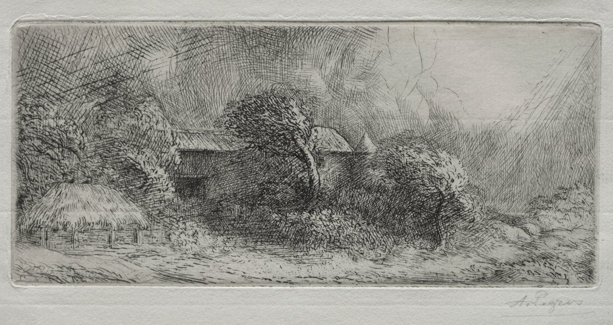 Chailli: gylden effekt. af Alphonse Legros