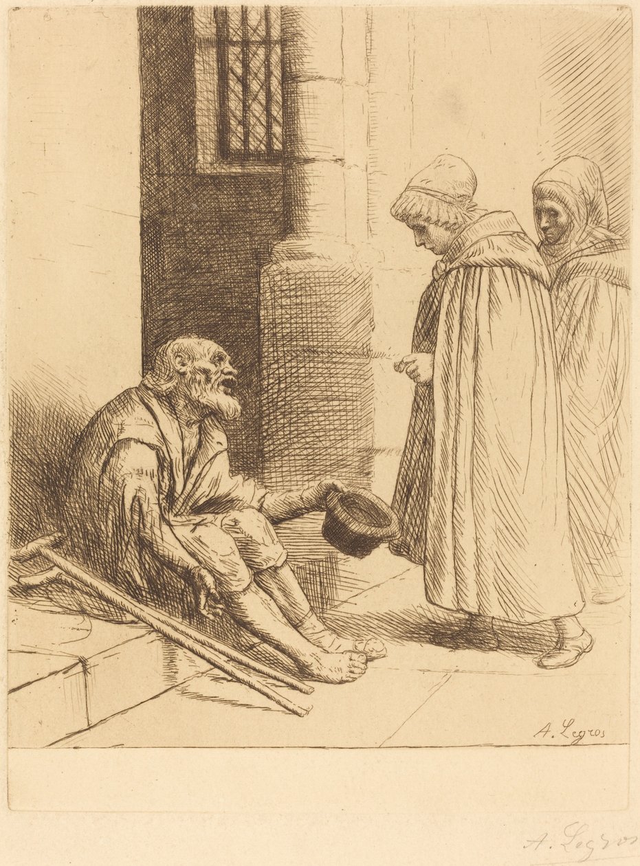 Velgørenhed (La charite) af Alphonse Legros
