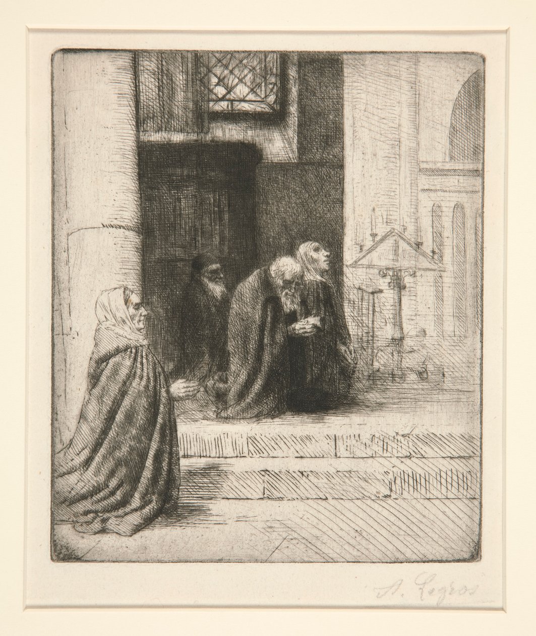 Kirkens interiør (interiør d af Alphonse Legros