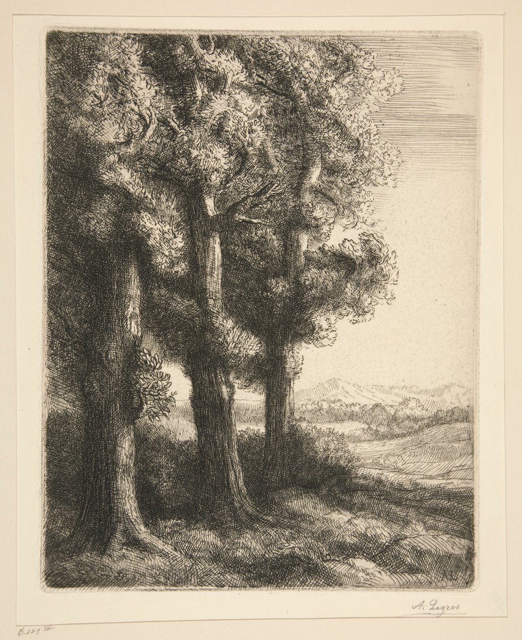 hjørne af af Alphonse Legros