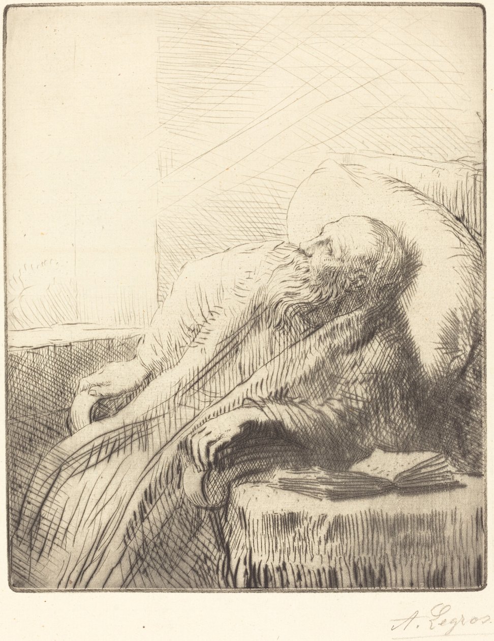 Rekonvalescent (Le rekonvalescent) af Alphonse Legros