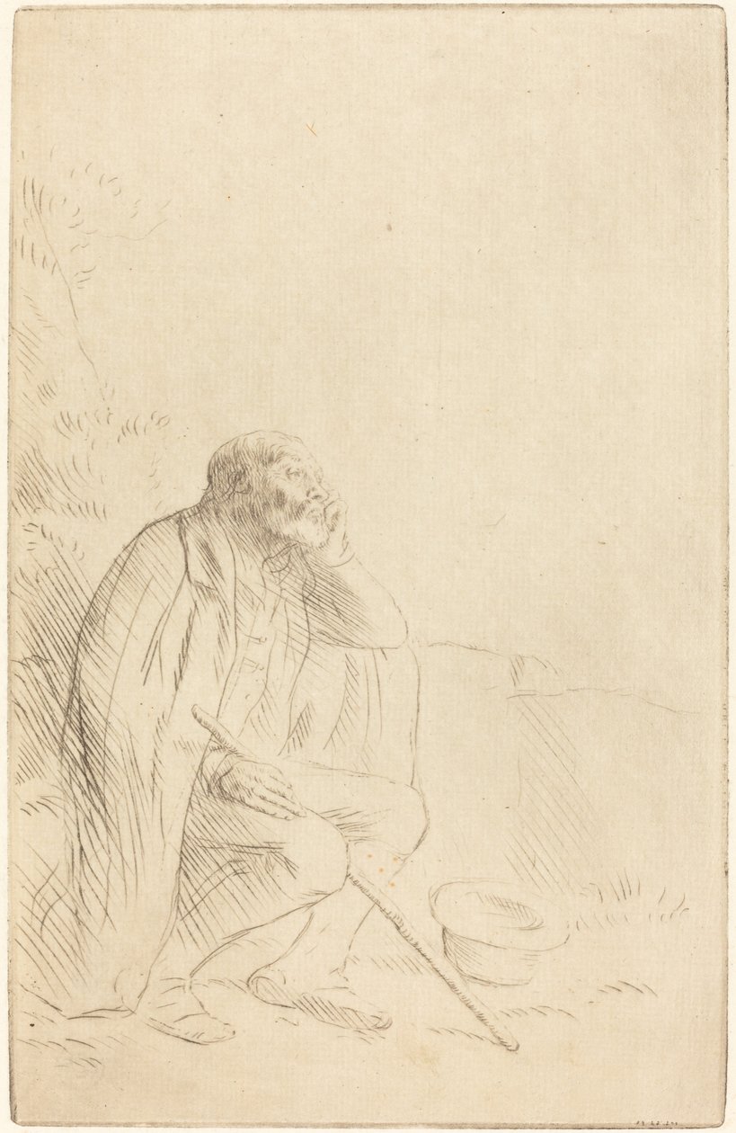 Dagdrøm (drømmeren) af Alphonse Legros