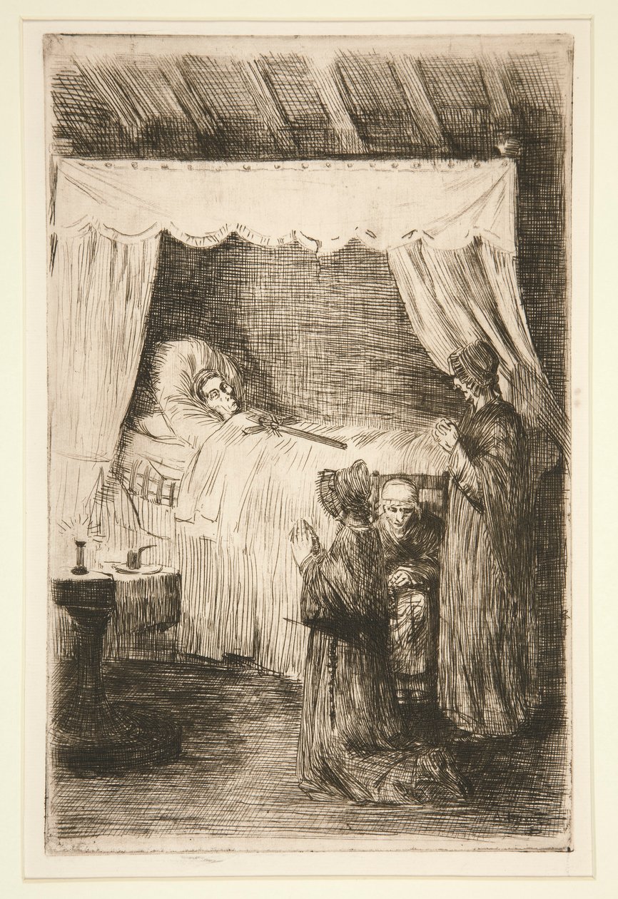 Death Watch (Det gamle lighus) af Alphonse Legros