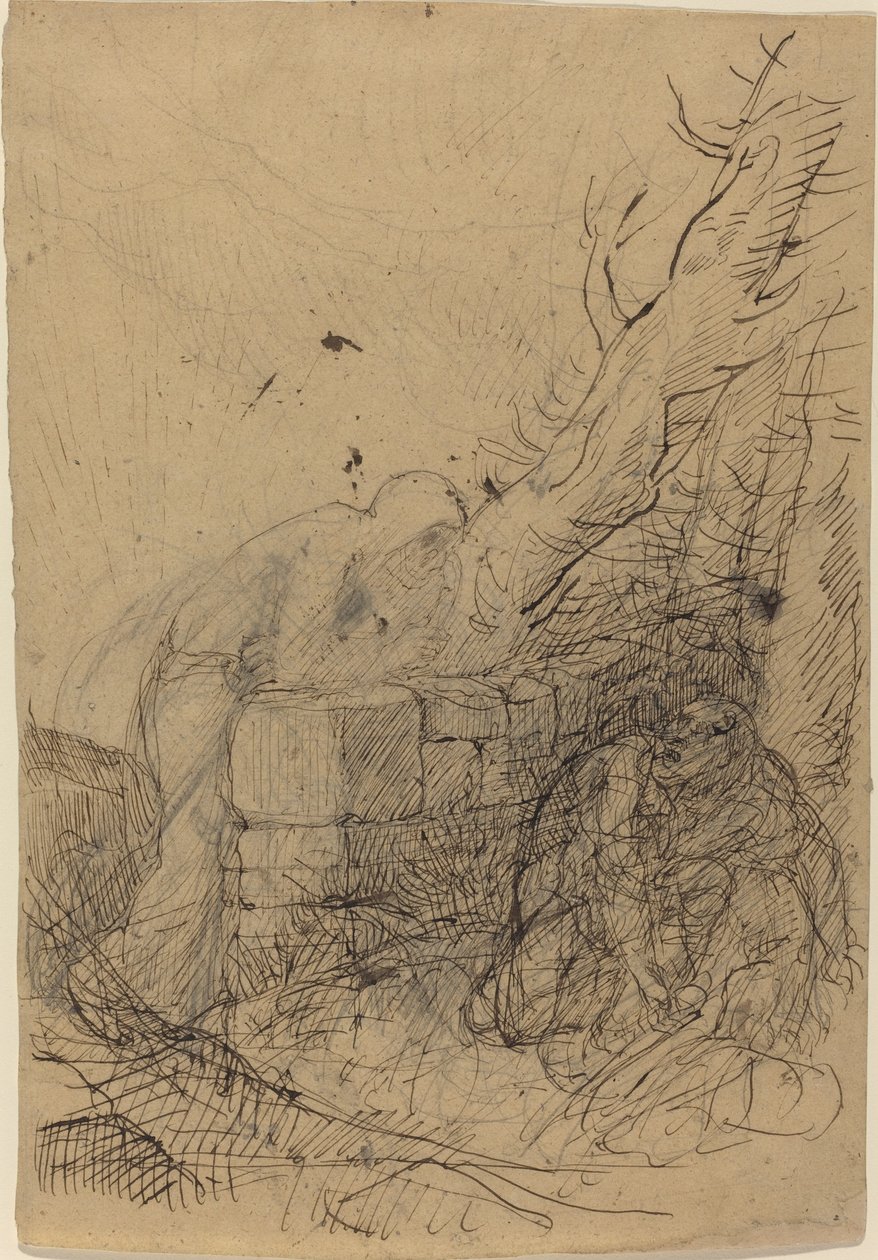 Døden og træsnitten. af Alphonse Legros