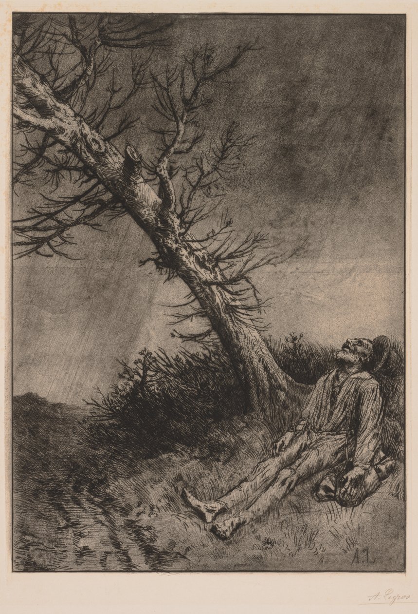 Vagabondens død af Alphonse Legros