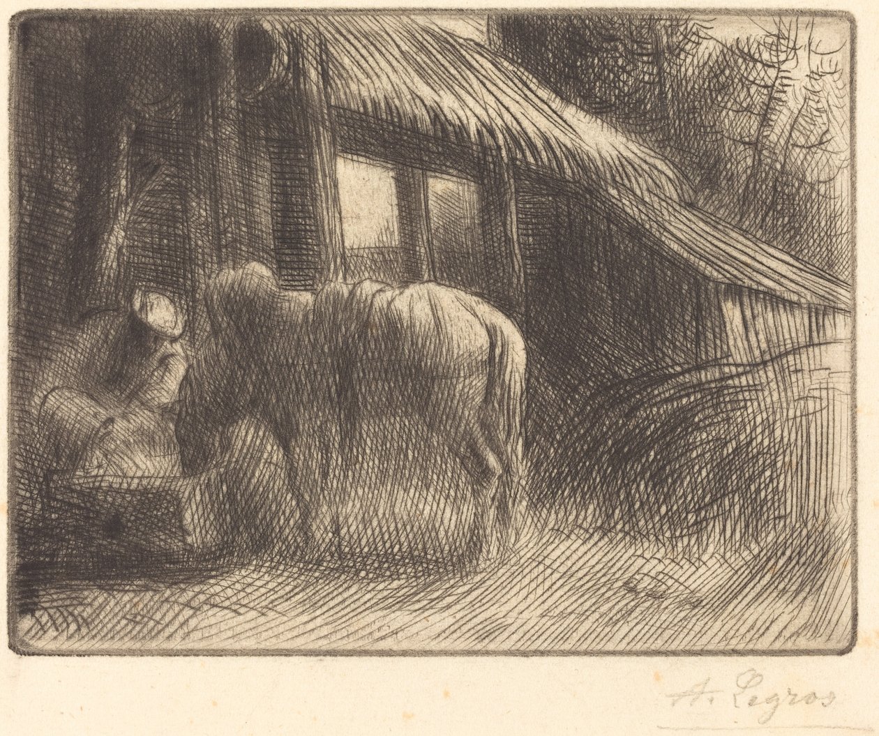 Drikketrug, 2. tallerken Drikketruget. af Alphonse Legros