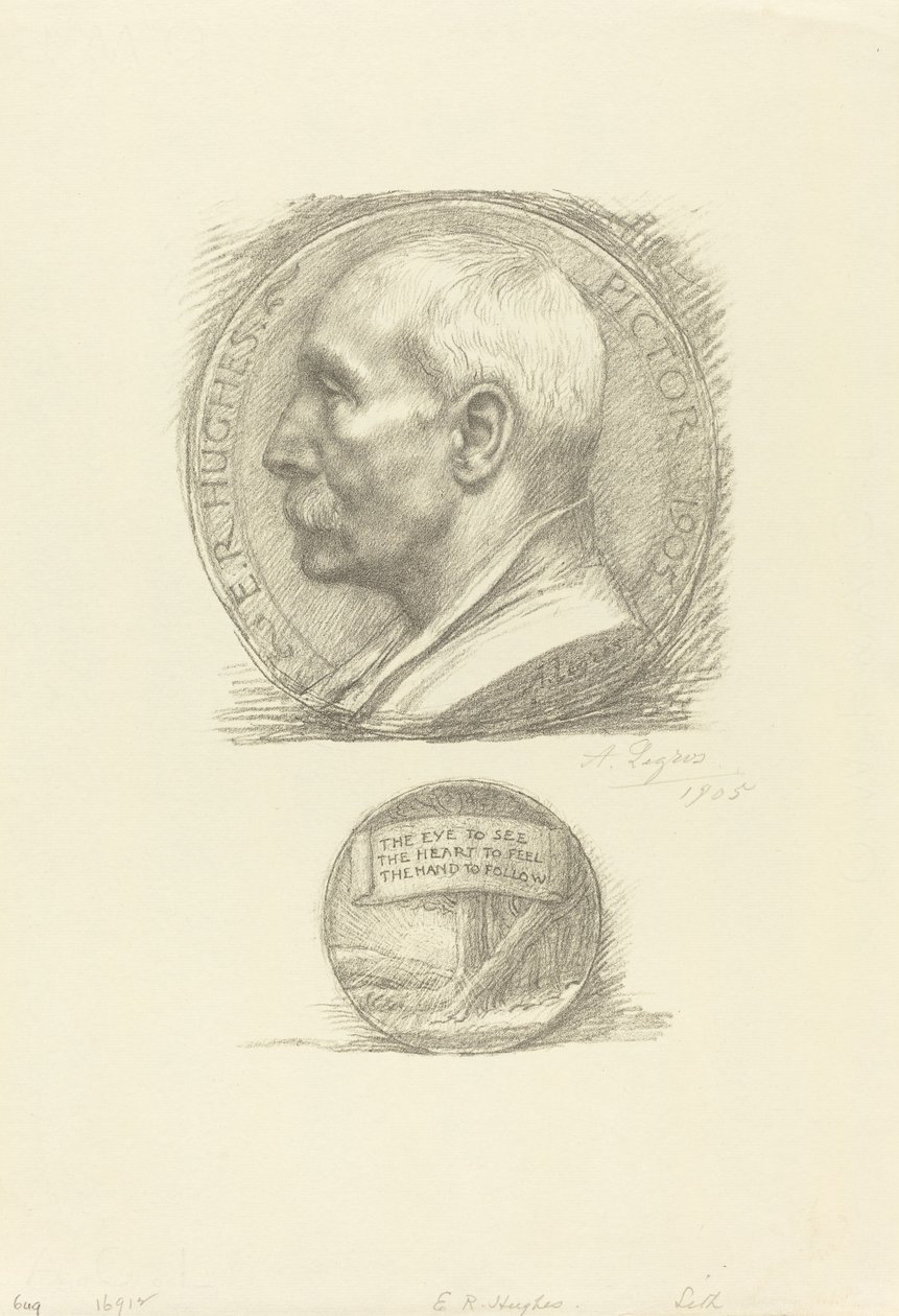 E.R. Hughes af Alphonse Legros
