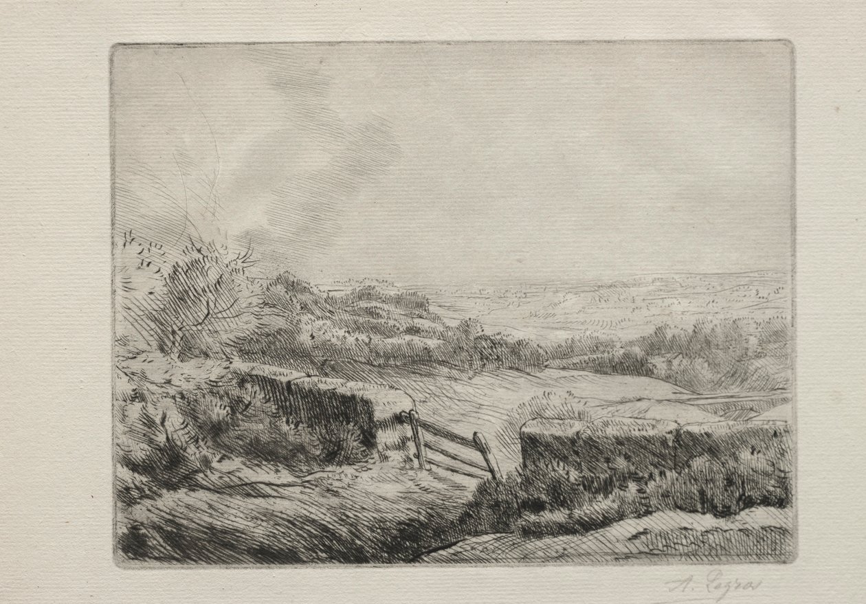 Indgang til marken. af Alphonse Legros