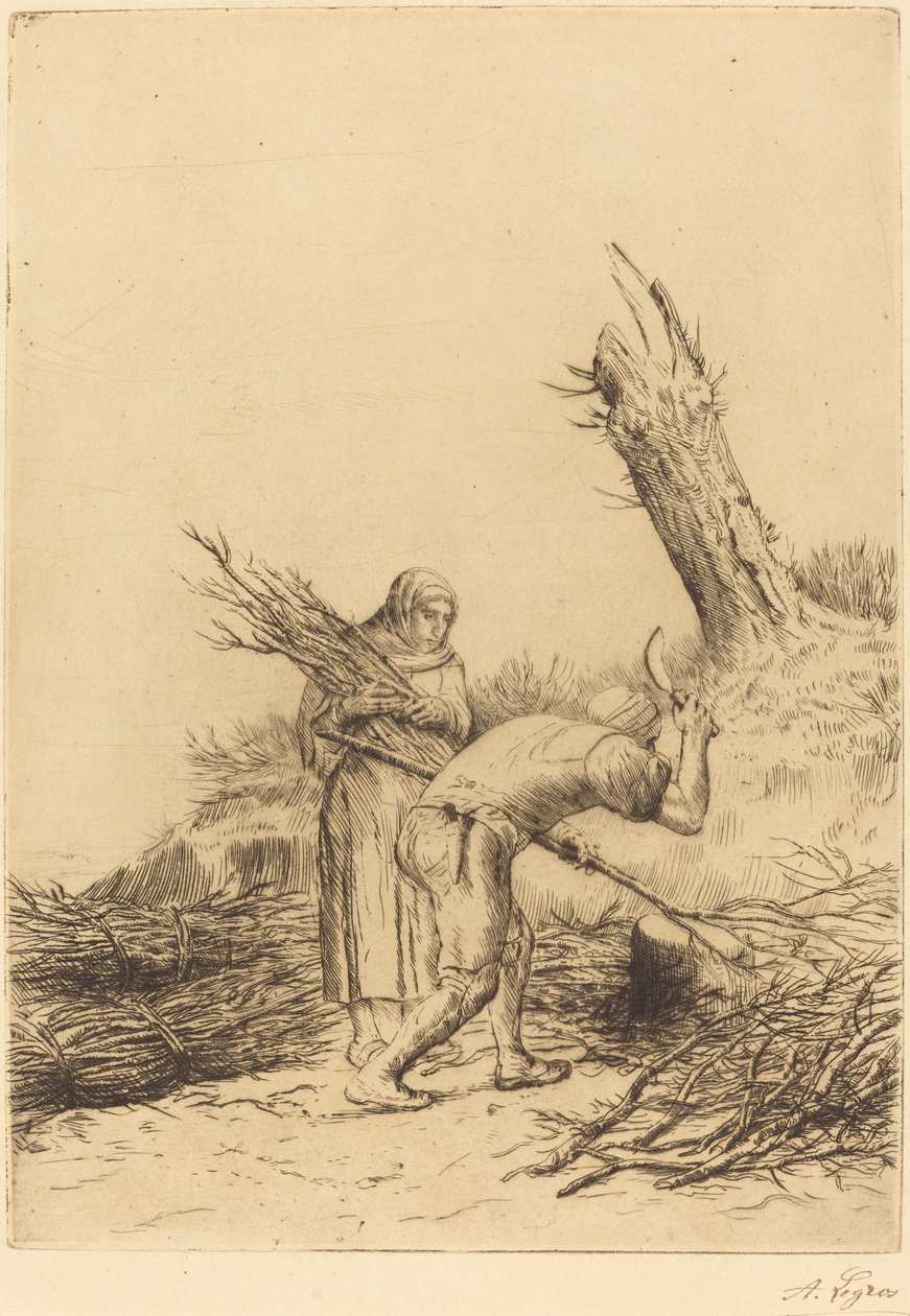 Fagotmagere af Alphonse Legros