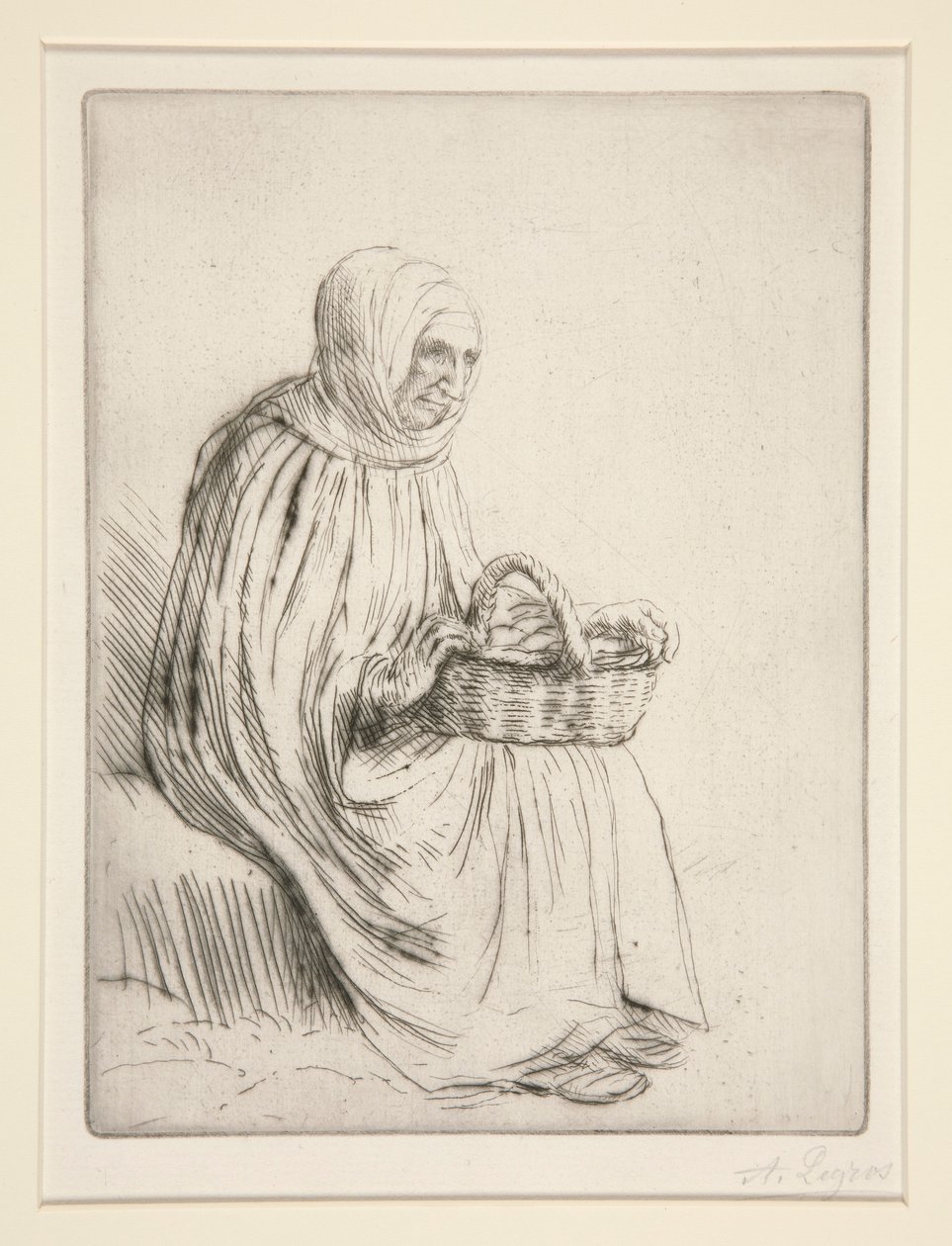 Markedskvinde af Alphonse Legros
