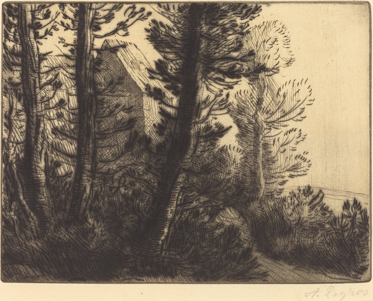 Vagthus Vagthuset. af Alphonse Legros