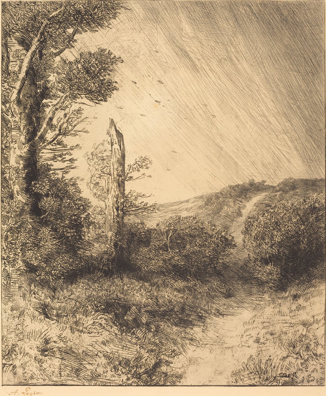 Vindstød af Alphonse Legros