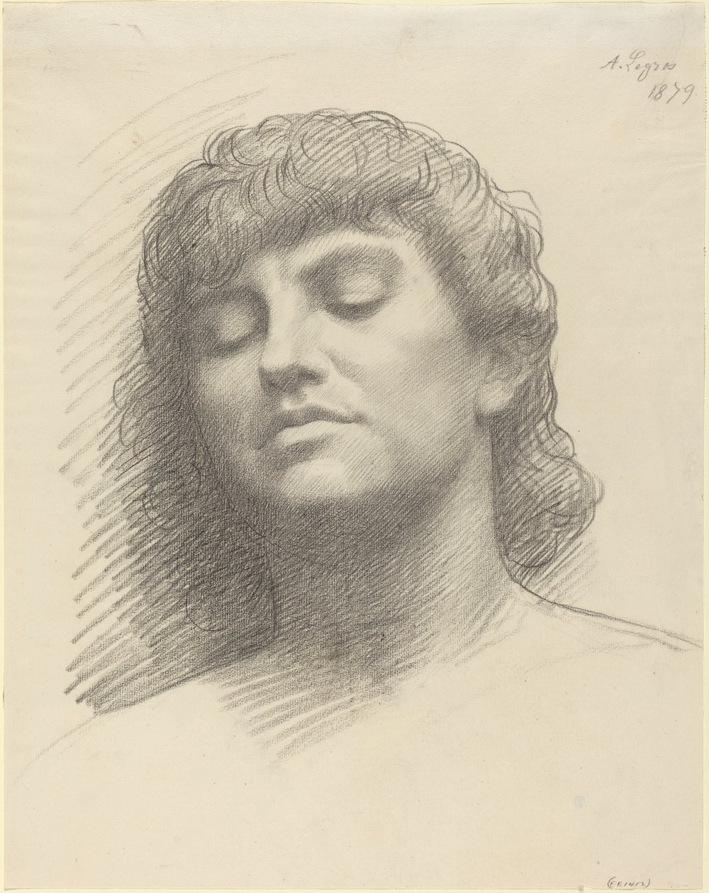 Hoved af Alphonse Legros