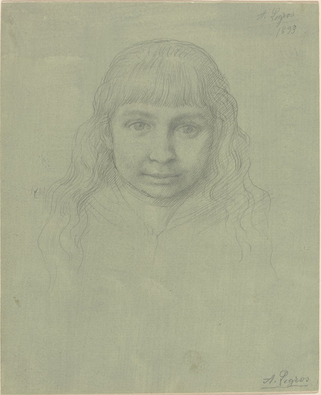 Hoved af et barn af Alphonse Legros