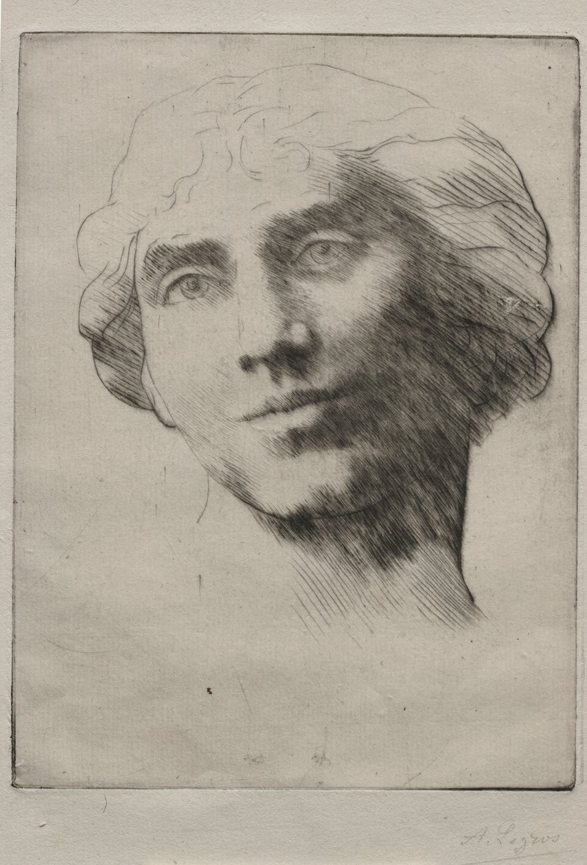 Leder af en ung kvinde. af Alphonse Legros