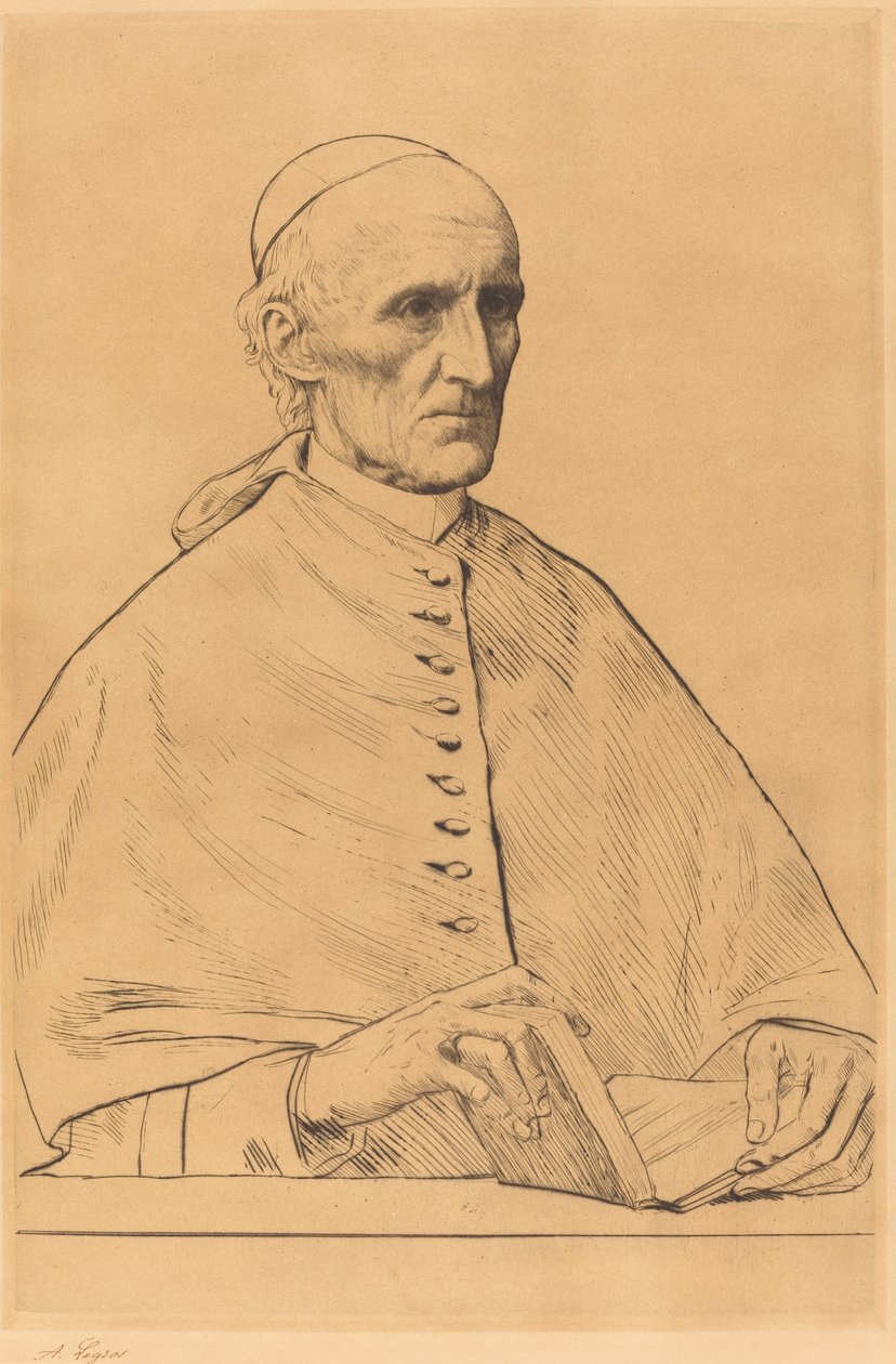 His Eminence Cardinal Manning, 1. plade af Alphonse Legros