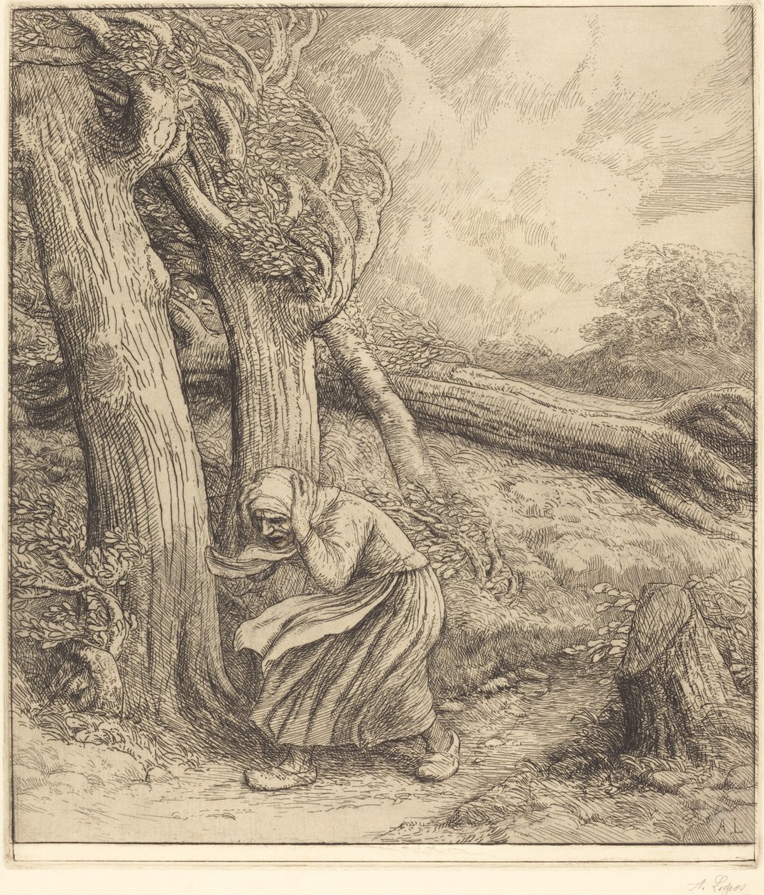 Orkan (orkanen) af Alphonse Legros