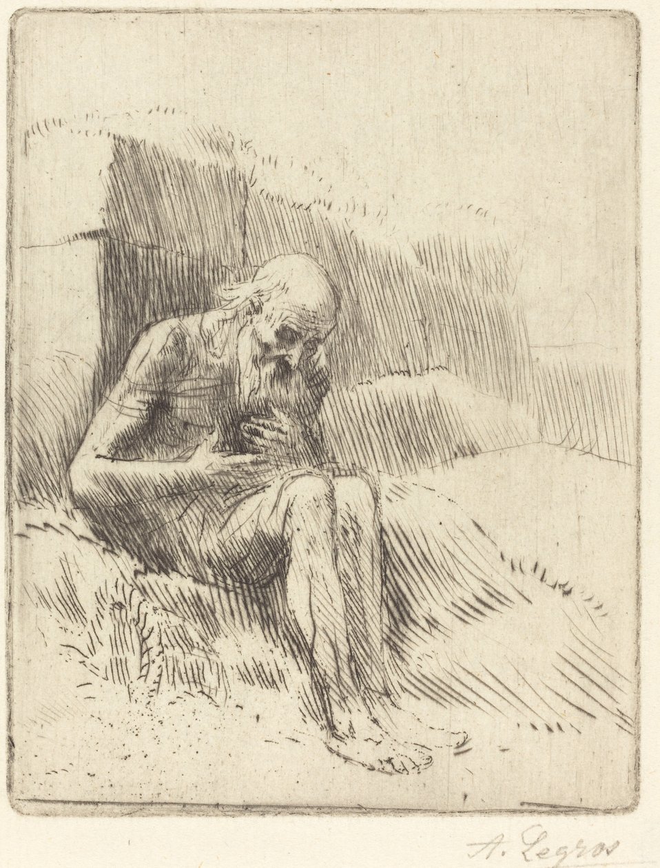 Job, 2. plade af Alphonse Legros