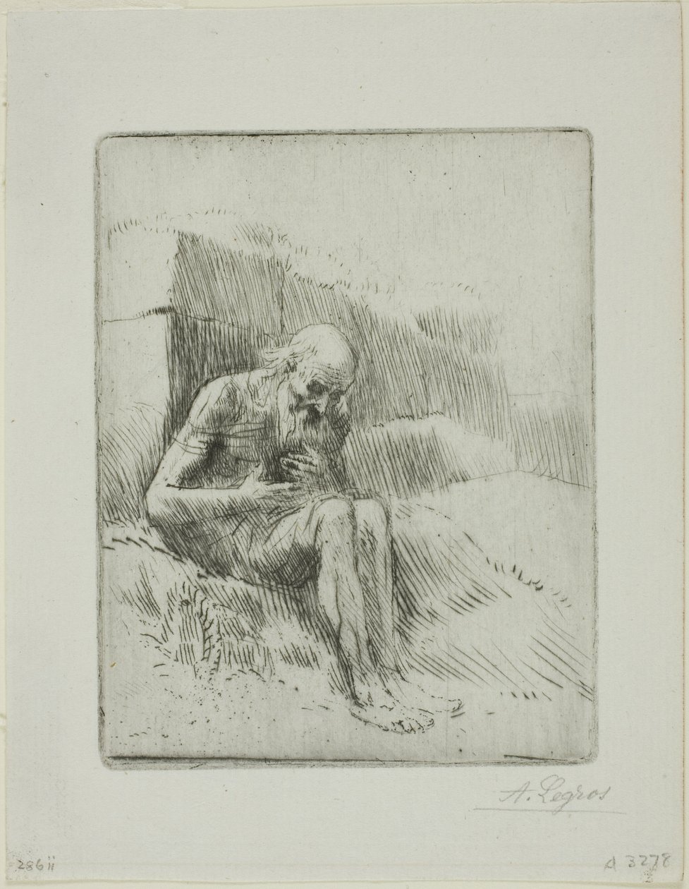 Job, anden plade af Alphonse Legros