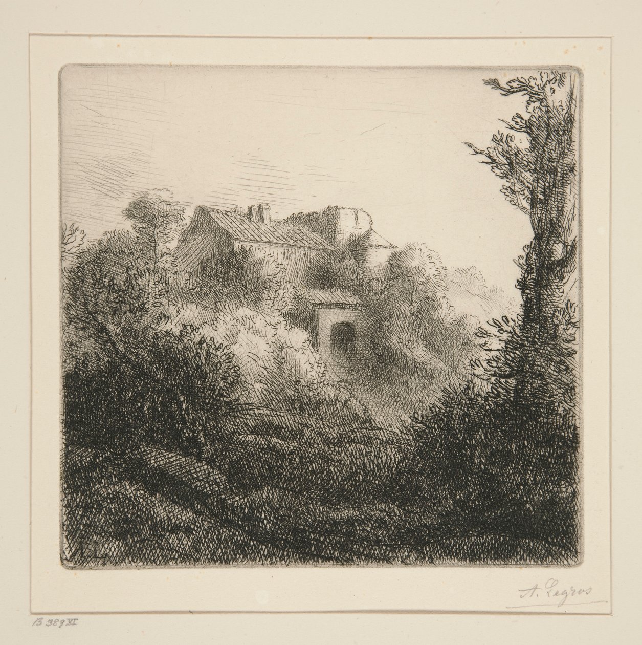 Gården på Bakken af Alphonse Legros