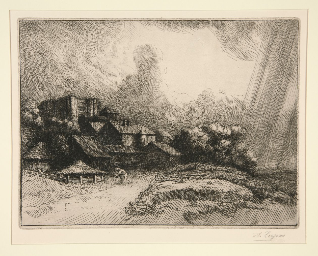 Gården af af Alphonse Legros
