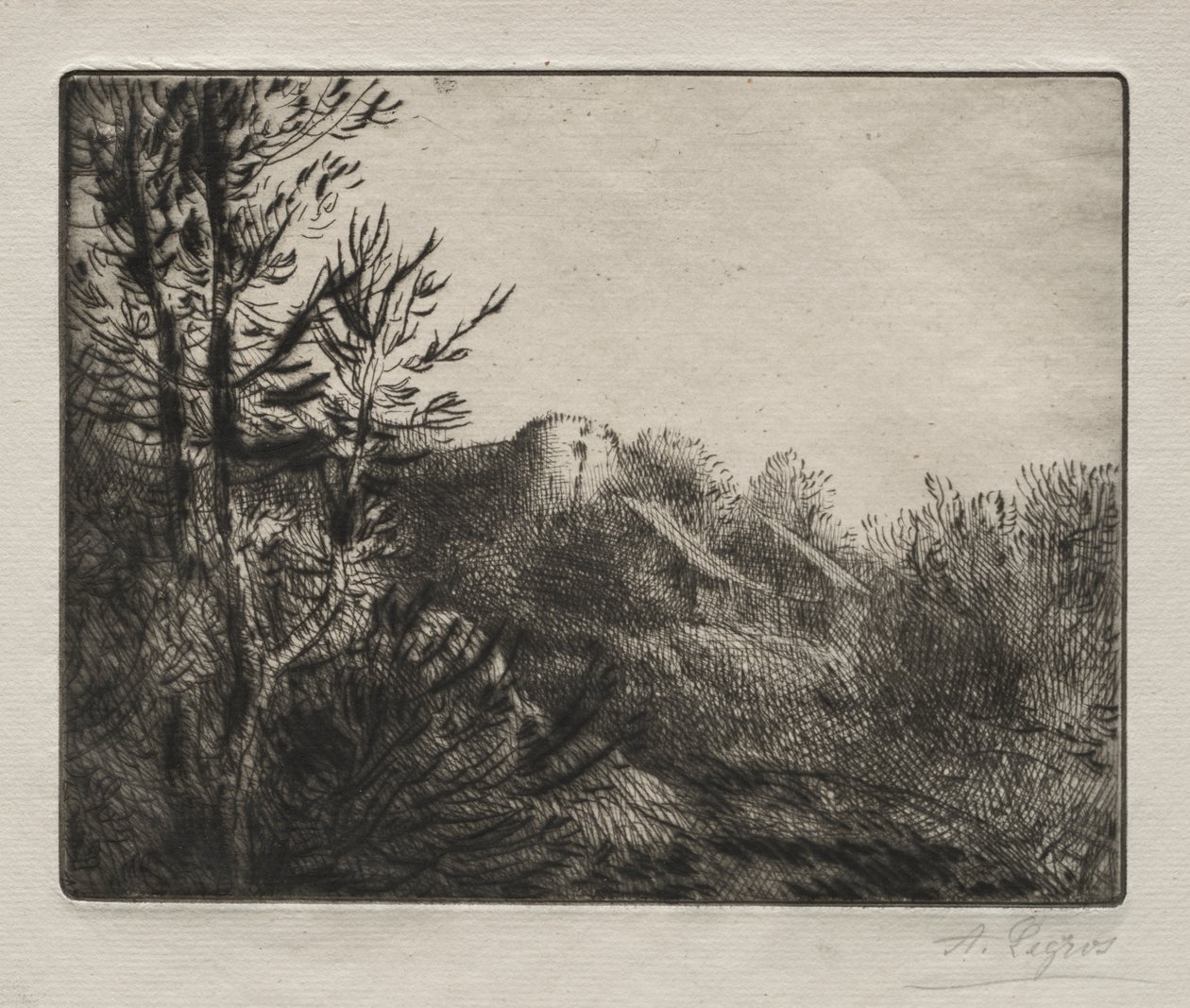 Valoux-gården af Alphonse Legros
