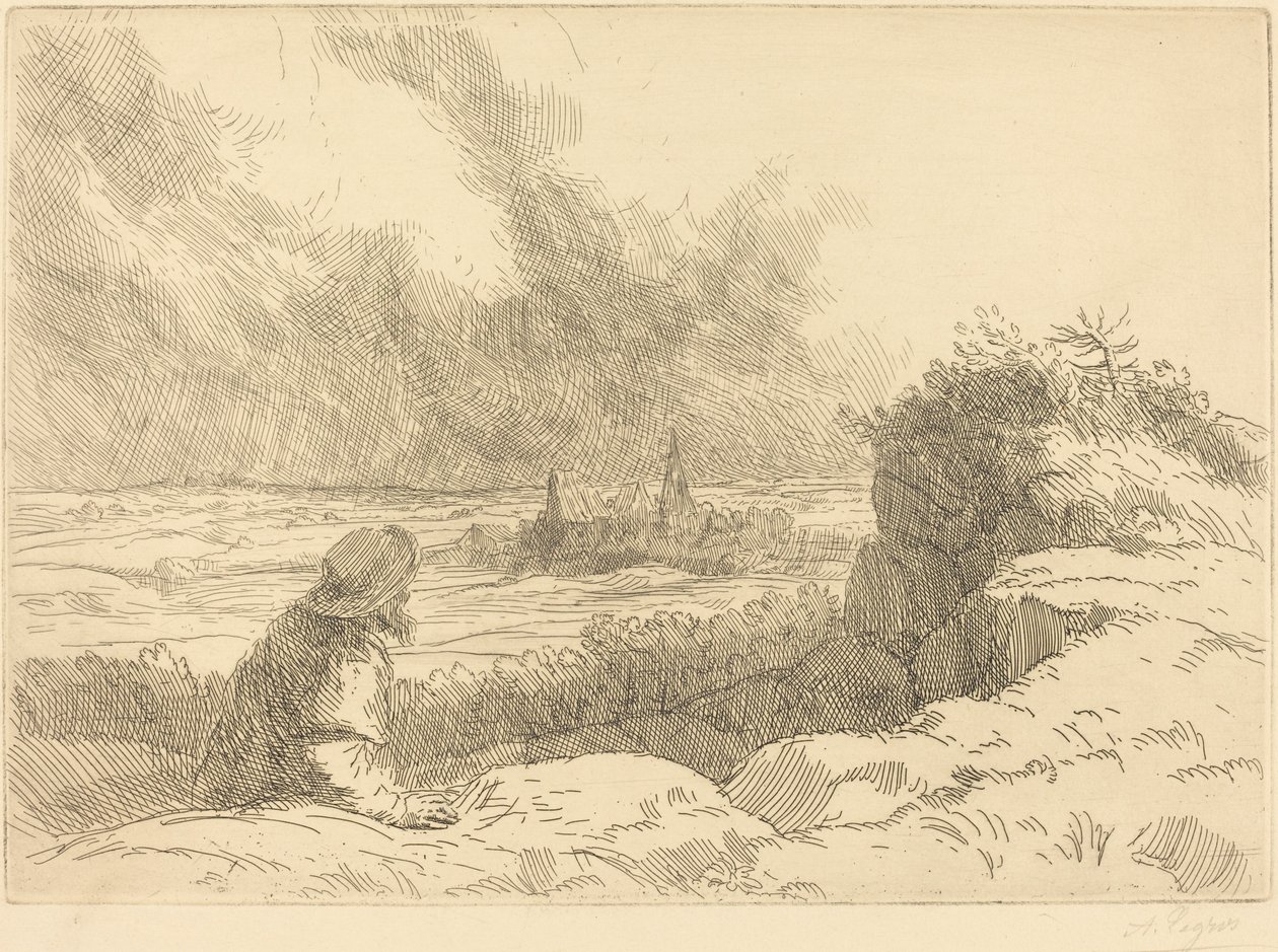 Landskab af Alphonse Legros