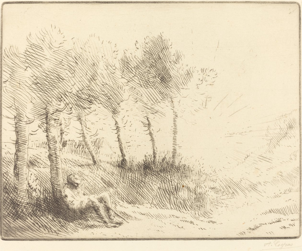 Landskab af Alphonse Legros