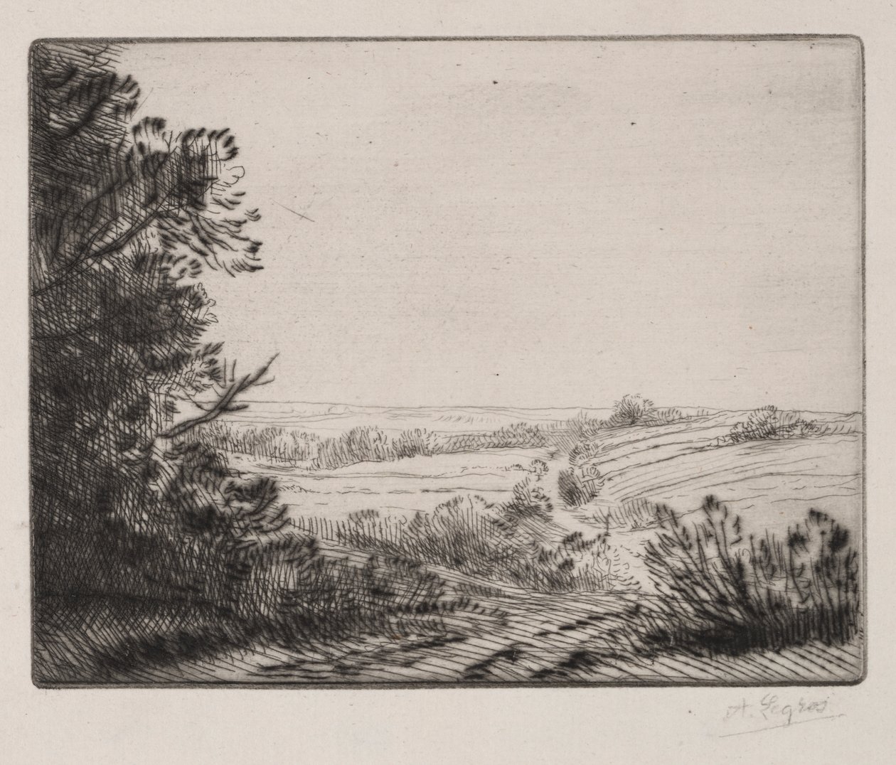 Landskab af Alphonse Legros