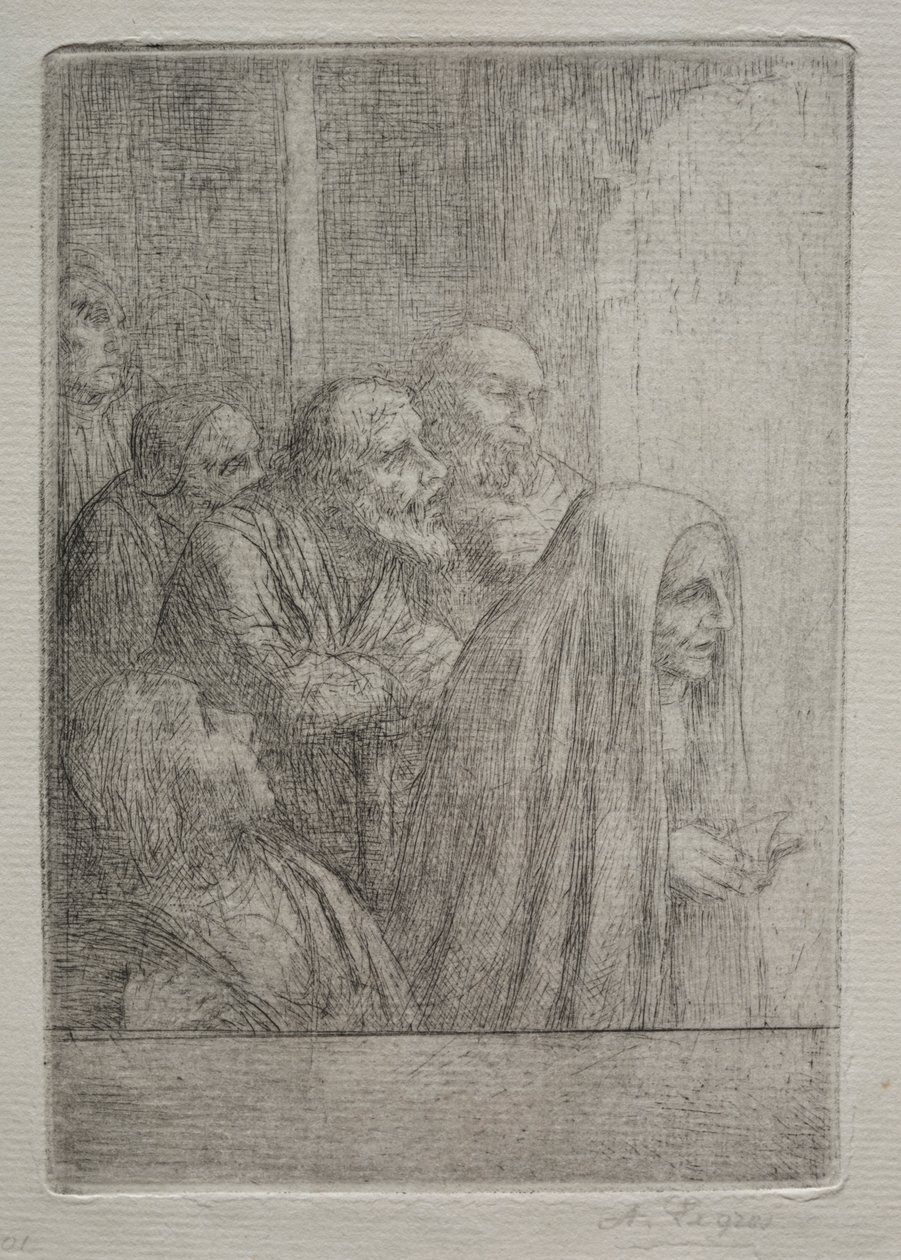 Midnatsmesse af Alphonse Legros