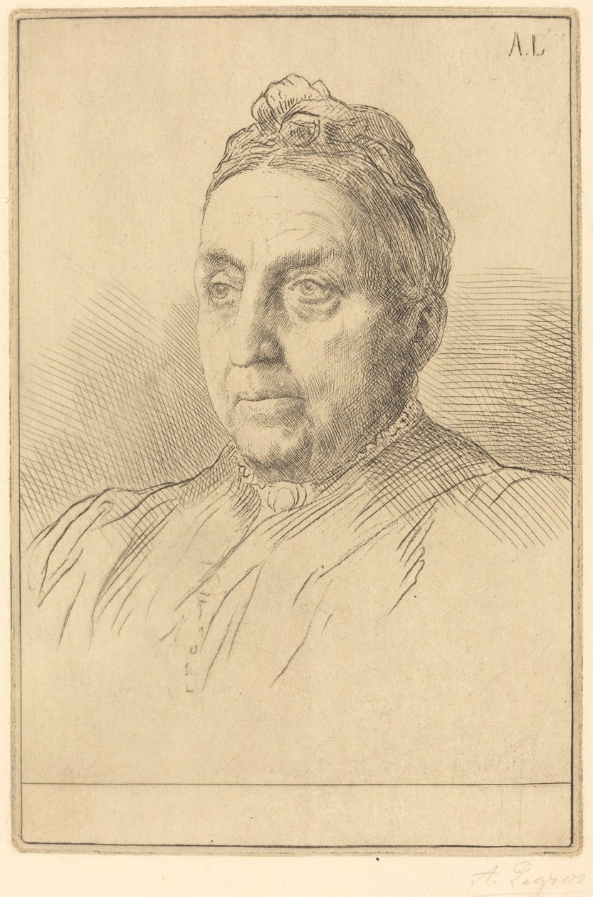 Mme. Kemp, 4. plade af Alphonse Legros