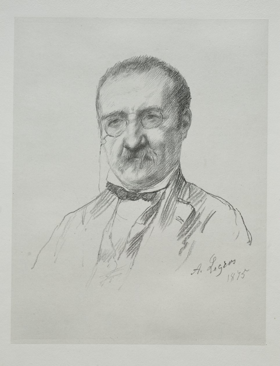 Hr. Champfleury, 1875. af Alphonse Legros
