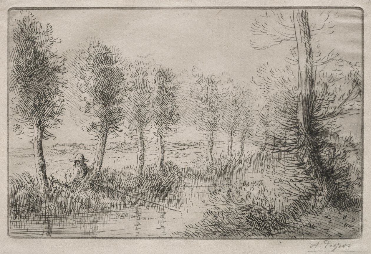 Tæt på Møllen af Alphonse Legros