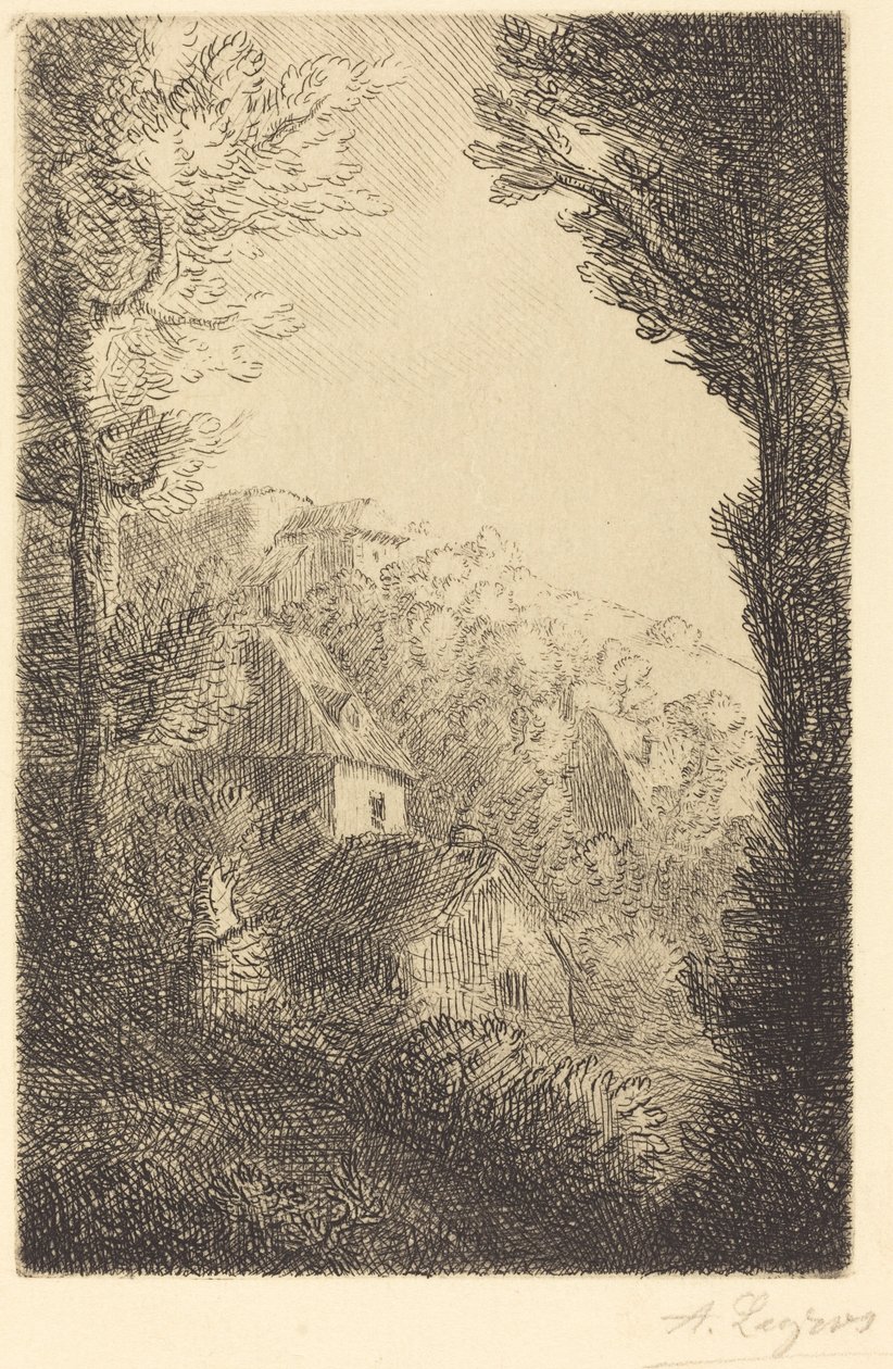 Gammelt Chateau af Alphonse Legros