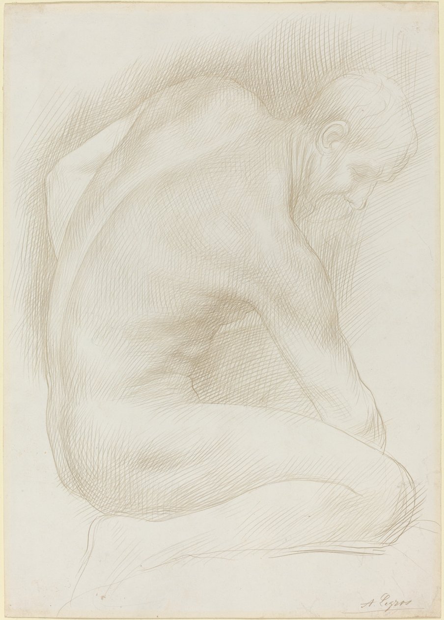 Gammel mand. af Alphonse Legros