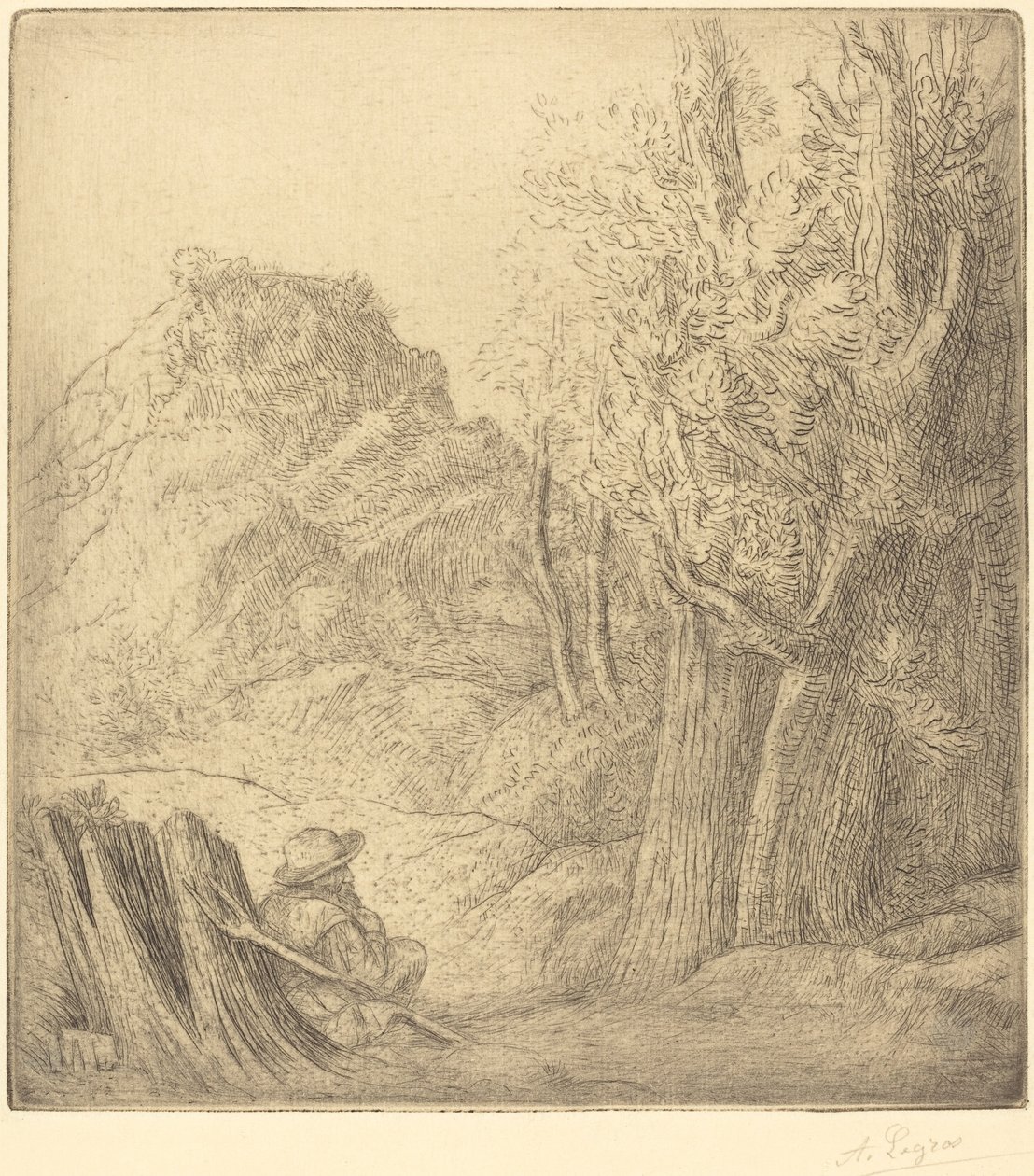 Gamle Landsby af Alphonse Legros