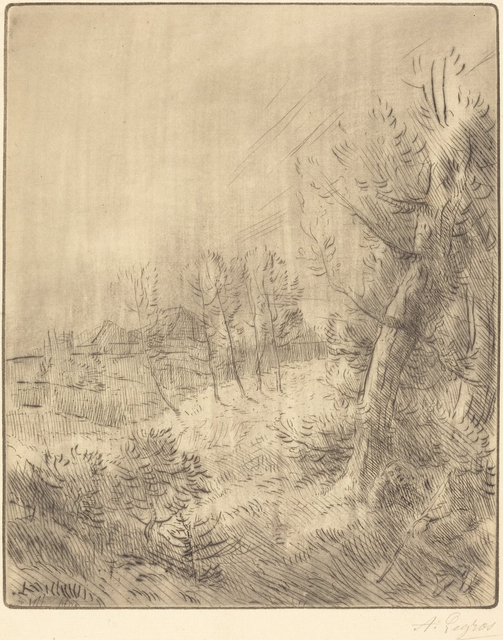 Gamle Landsby af Alphonse Legros