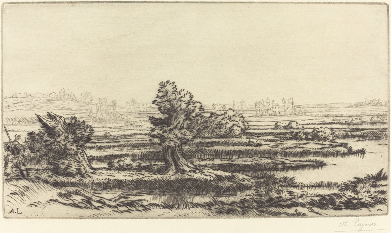 Tørvemoser (Les Tourbieres) af Alphonse Legros