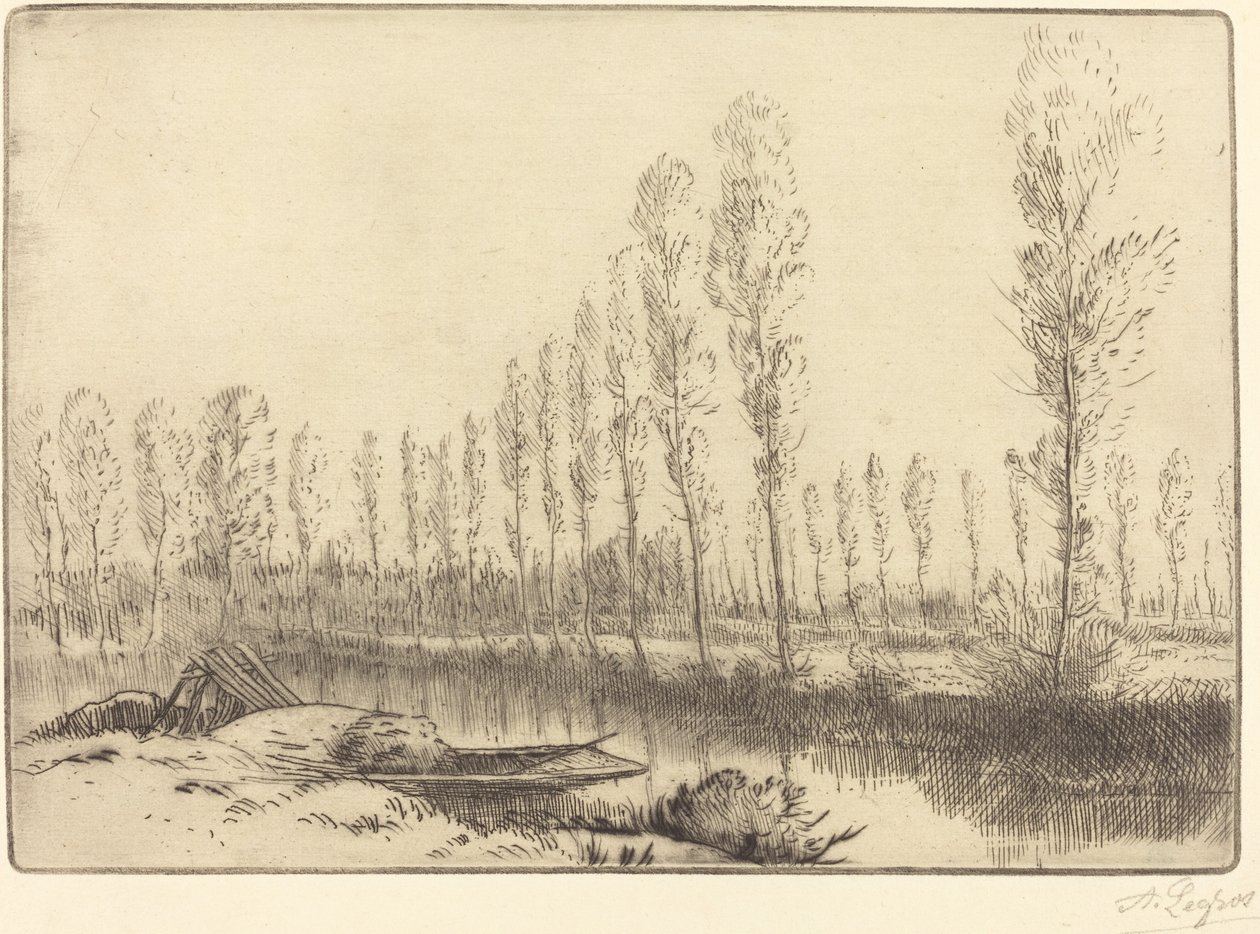 Popler nær Amiens af Alphonse Legros